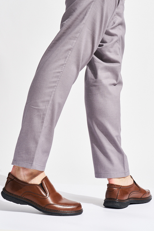 botins castanhos para homem com fivela