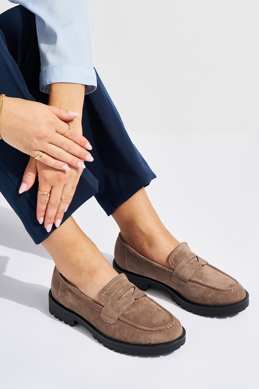 Mocassins de camurça para mulheres