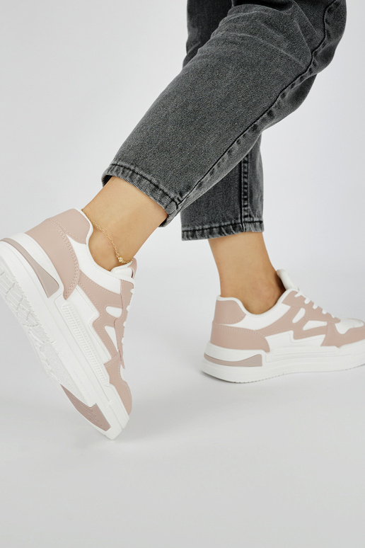 modelo de tênis rosa com plataforma