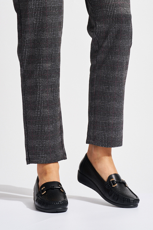 cor preta a céu aberto mocassins em...