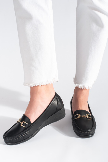 mocassins femininos negros... 2