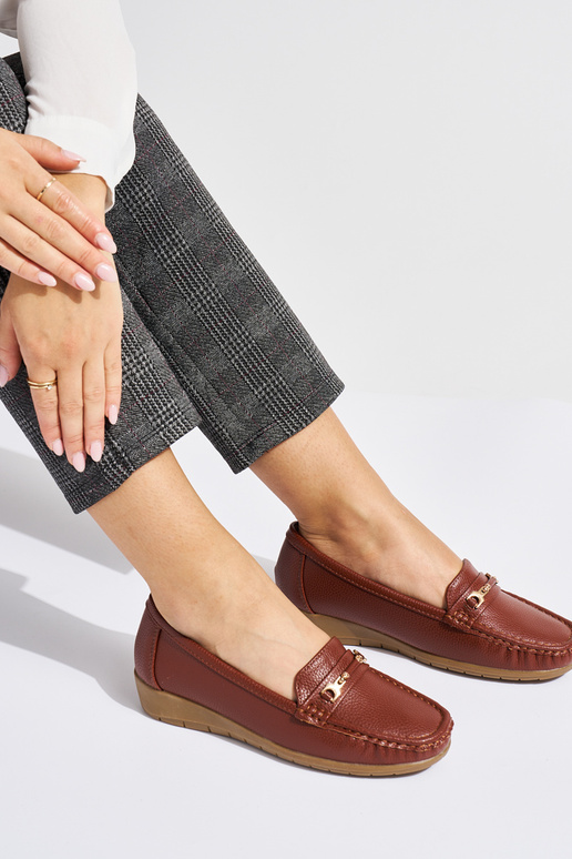 mocassins femininos marrons ze...