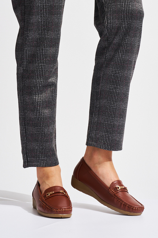 mocassins femininos marrons ze...