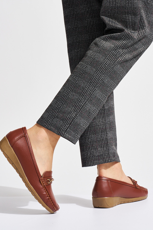 mocassins femininos marrons ze...