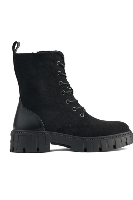 botas femininas pretas com cadarço botas femininas pretas com cadarço