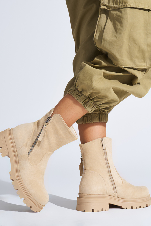 sapatos femininos marrons com zamkiem...