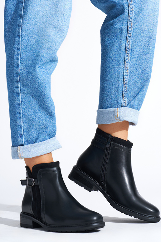 sapatos femininos pretos com salto baixo