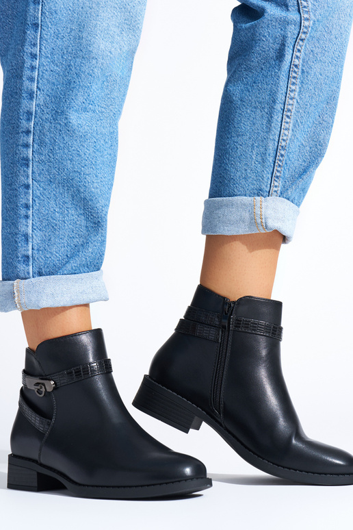 sapatos femininos pretos com salto baixo