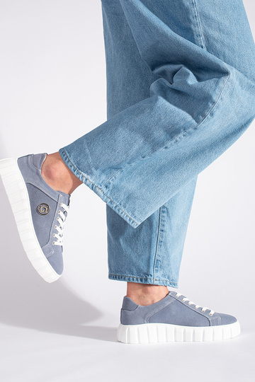 Botins azuis claros com... 2