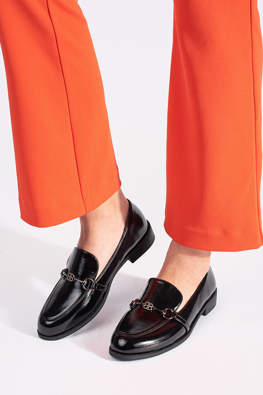 cor preta lacado mocassins femininos... cor preta lacado mocassins femininos...