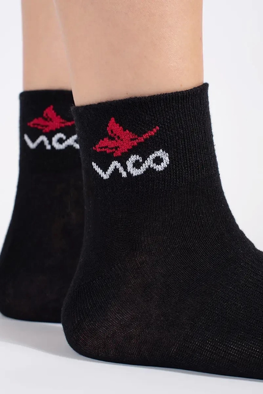 skarpetki feminino preto Vico 3 peças skarpetki feminino preto Vico 3 peças