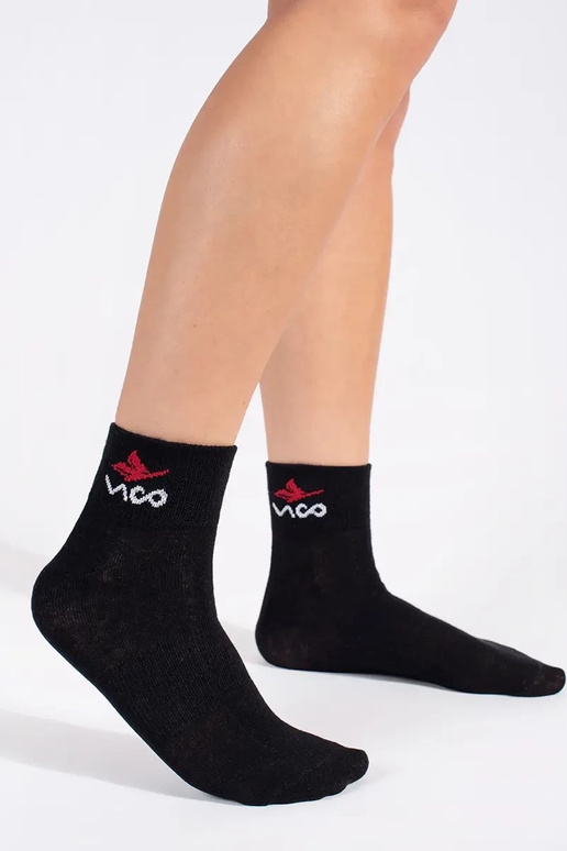 skarpetki feminino preto Vico 3 peças skarpetki feminino preto Vico 3 peças