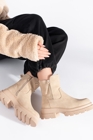 sapatos femininos bege... 2