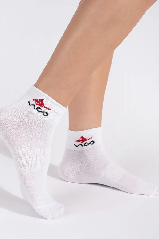 skarpetki feminino branco Vico 3 peças skarpetki feminino branco Vico 3 peças