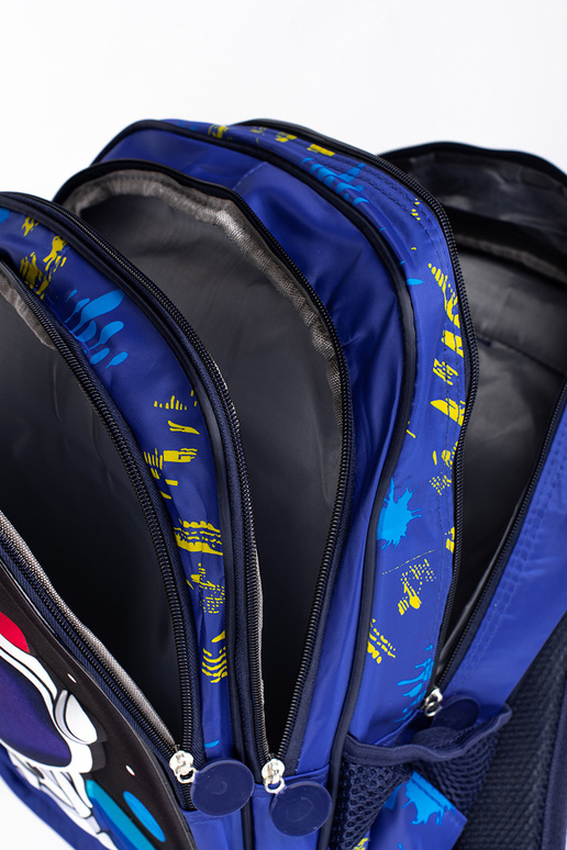 mochila azul dziecięcy z cosmonauto