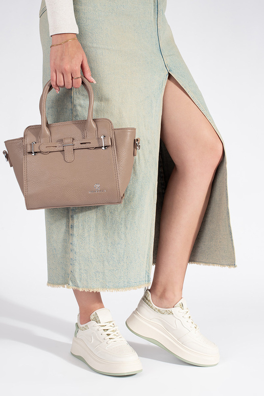 cor de marfim bolsa elegante ze...