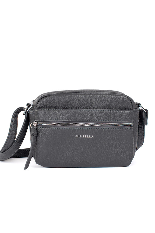 Pequeno cinza bolsa elegante no ombro