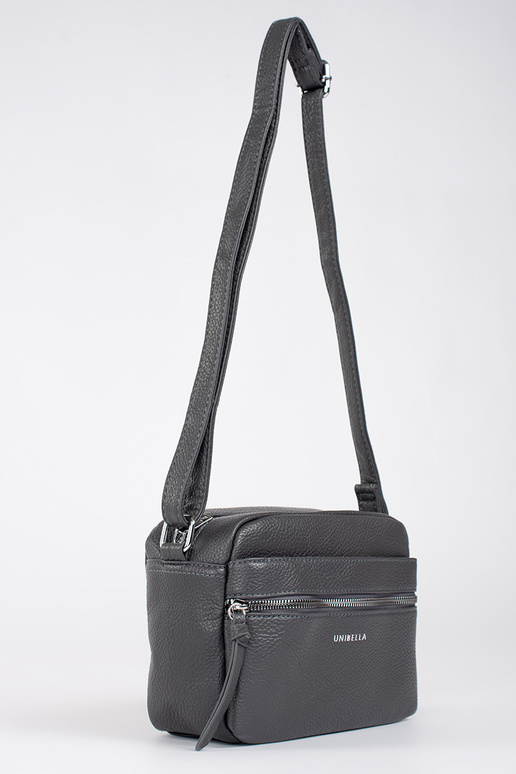 Pequeno cinza bolsa elegante no ombro