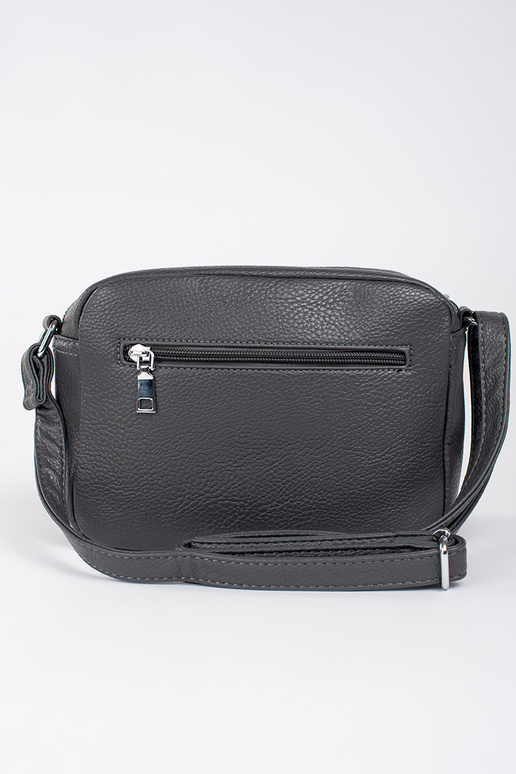 Pequeno cinza bolsa elegante no ombro