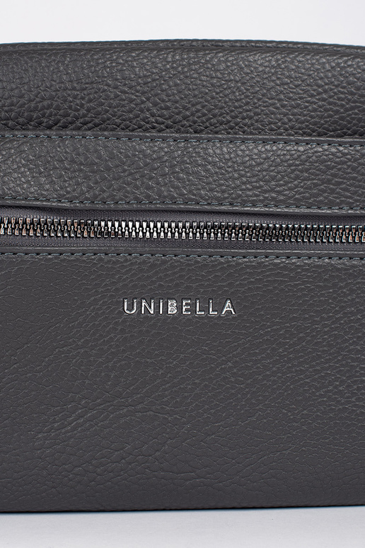 Pequeno cinza bolsa elegante no ombro