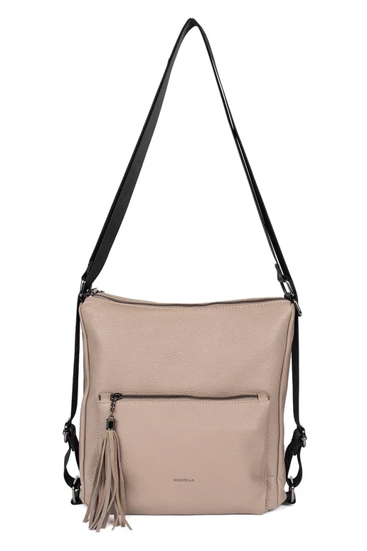 mochila tipo bolsa feminina marfim...