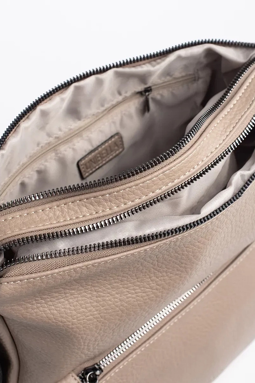 mochila tipo bolsa feminina marfim...