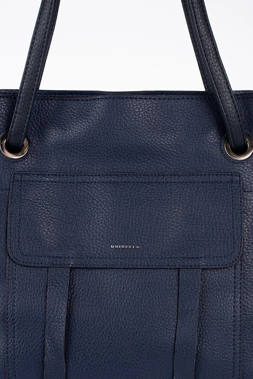 comprador de mão azul escuro