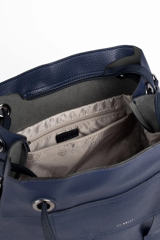 comprador de mão azul escuro