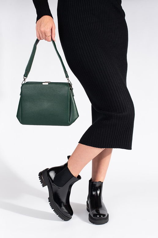 com efeito verniz Sapatos femininos...