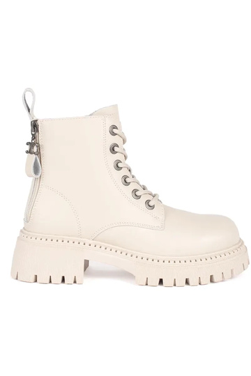 Pele bege amarrado Sapatos...