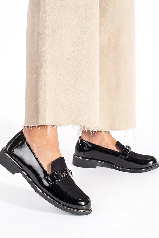 cor preta elegante mocassins femininos cor preta elegante mocassins femininos