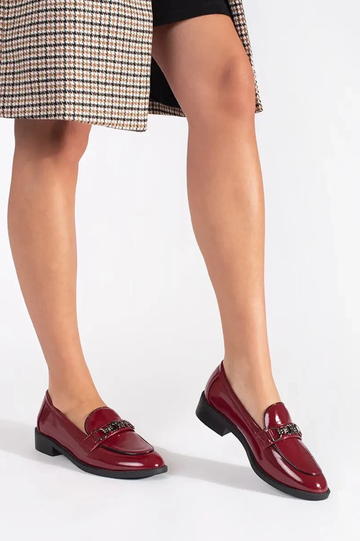 Mocassins bordô femininos Mocassins bordô femininos