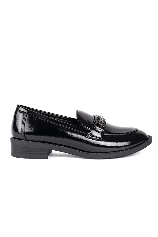 com efeito verniz cor preta mocassins... com efeito verniz cor preta mocassins...