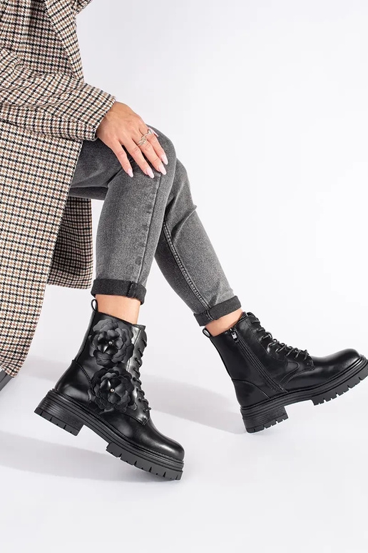 cor preta isolar botas de montaria...