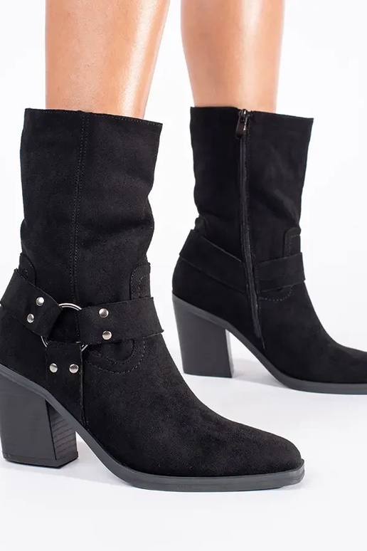 de camurça escurobege botas