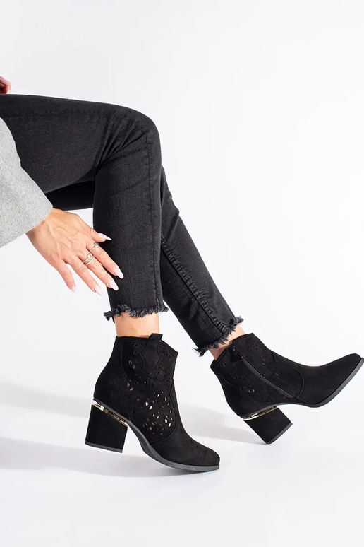 cor preta a céu aberto botas de...