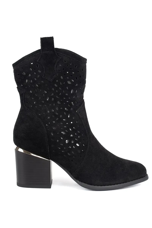 com elementos abertos sapato botas de...