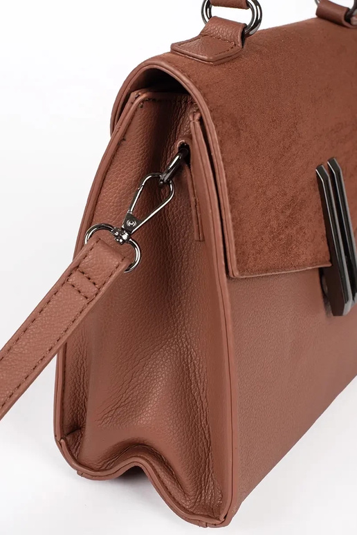 Mala de mão elegante castanha