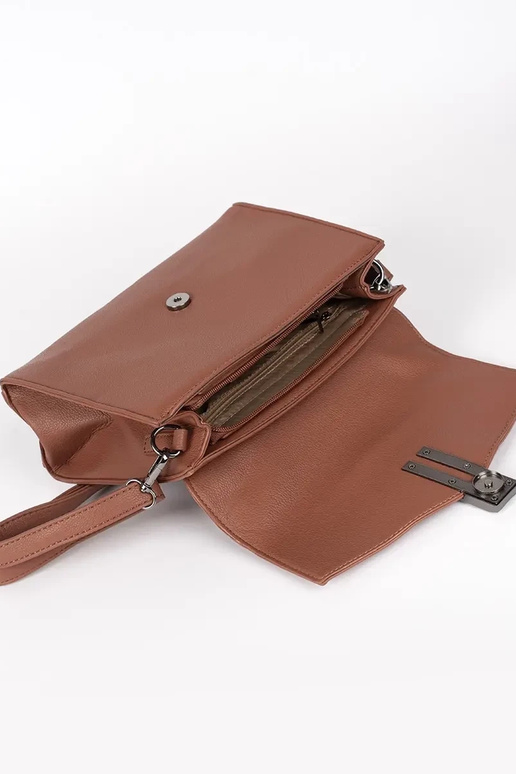 Mala de mão elegante castanha