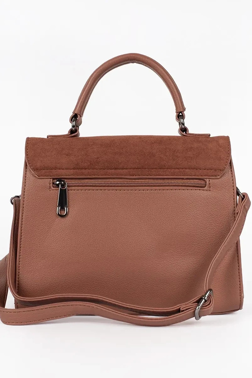 Mala de mão elegante castanha