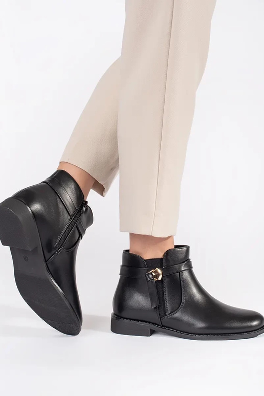 cor preta Sapatos femininos com alças...