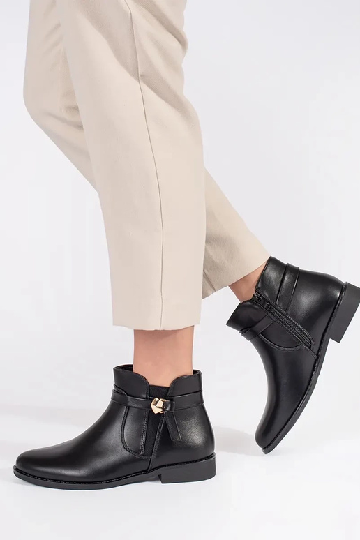 cor preta Sapatos femininos com alças...