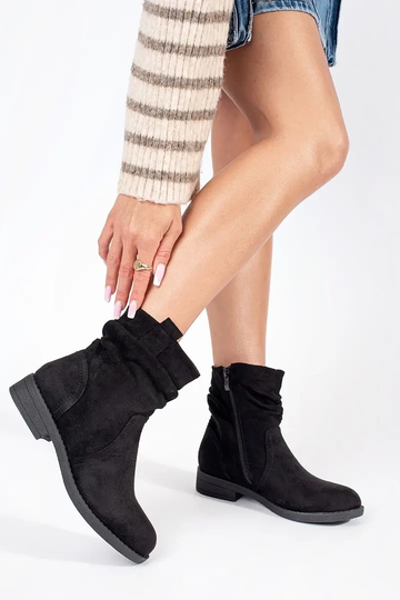 Botas de camurça preta... 2