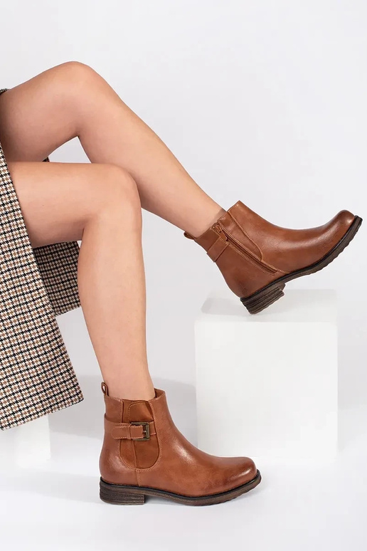 cor marrom Sapatos femininos com...