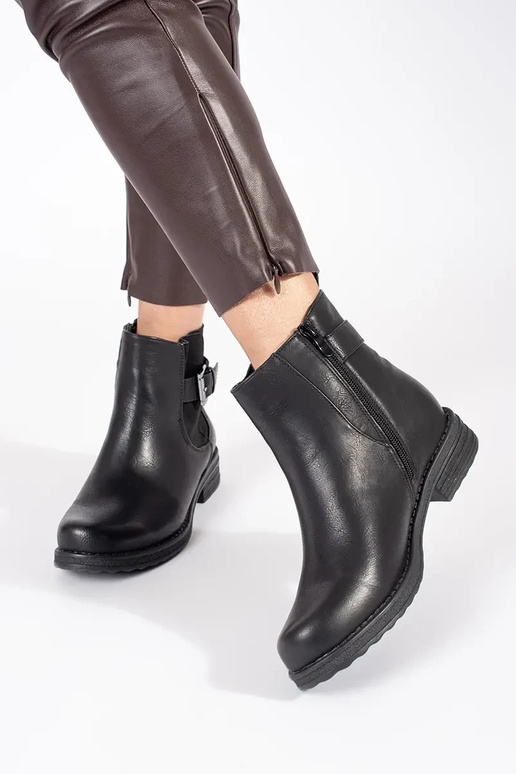 Sapatos femininos de salto baixo com...