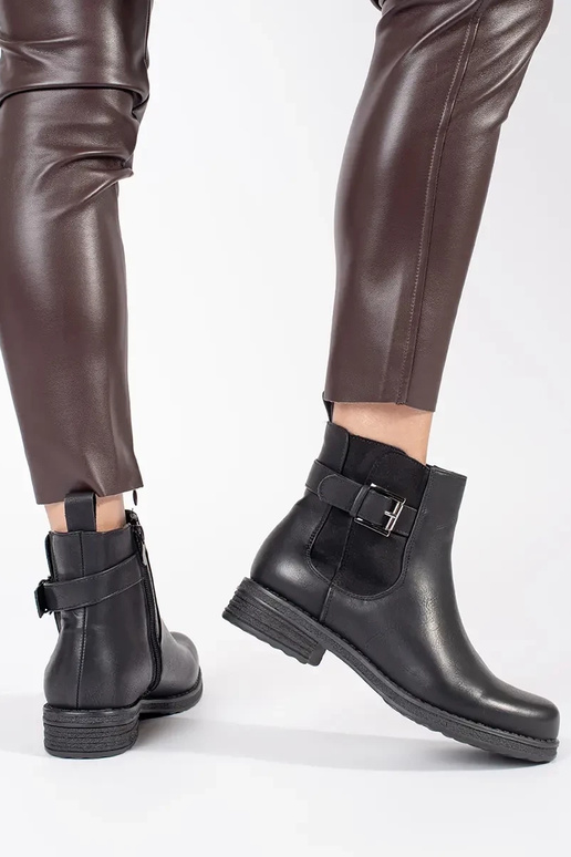 Sapatos femininos de salto baixo com...