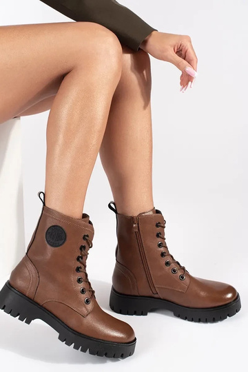 Botas de couro com... 2