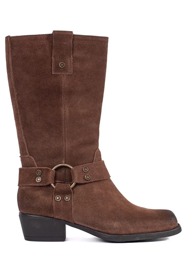 botas cowboy de couro...