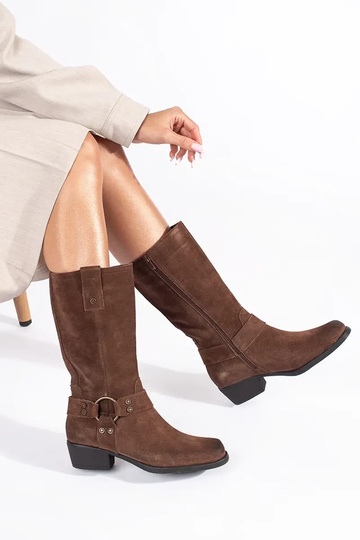 botas cowboy de couro... 2