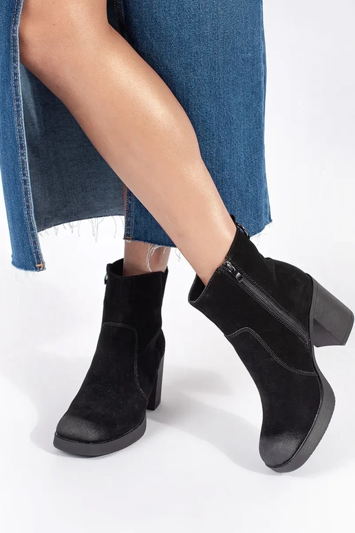 Sergio Leone Botas de couro preto com...